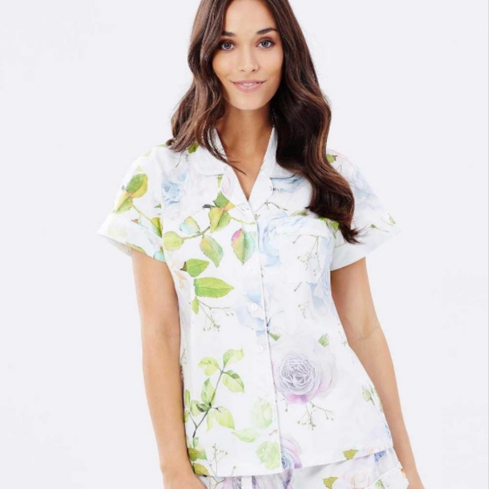 Homebodii Donne Blu Vivian Pajama Top